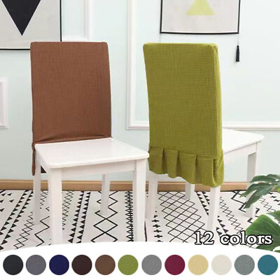 #ad Chair Seat Covers Home Banquet Party Slipcover Home Decor Back Backrest Covers $9.01