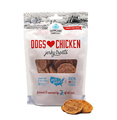 #ad Farmland Traditions Dogs Love Chicken Flavor Air Dried Jerky Treats for Dog 16Oz $19.99