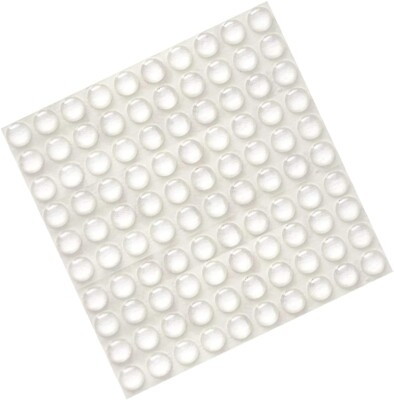 #ad 100pcs Drawer Rubber Bumpers Pads Clear Cabinet Door Dots Self Adhesive Feet $6.95