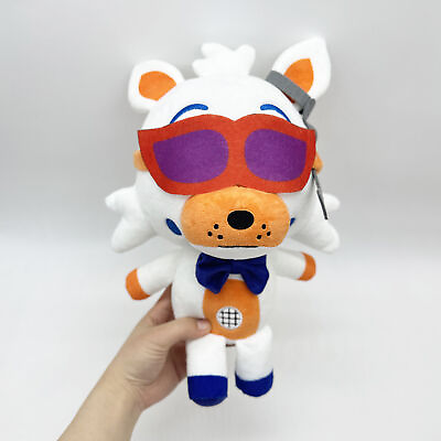 #ad Fnaf Wes Plush Doll 28cm Plush Dog Wear Glasses Figurine Model Toy $24.11