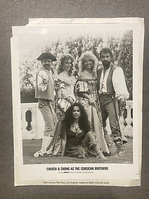 #ad 1983 Press Photo Cheech and Chong The Corsican Brothers Orion 8x10 Bamp;W $11.00