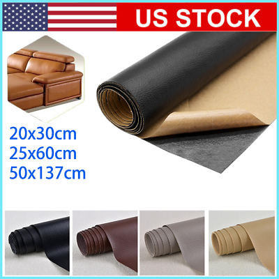 #ad Leather Repair Tape Kit Self Adhesive Patch Furniture Car Seat Couch Sofa USA $5.83