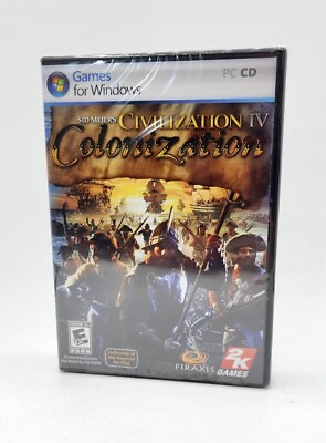 #ad New Sealed Sid Meier#x27;s Civilization IV: Colonization PC CD Game 2K for Windows $16.99