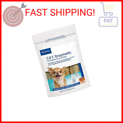 #ad #ad Virbac CET Enzymatic Oral Hygiene Chews for Dogs Beef 0.6 pounds 8.4 Ounce P $21.24