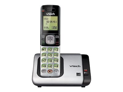 #ad VTech CS6719 Cordless Phone with Caller ID Call Waiting 1 Handset Silver $19.49