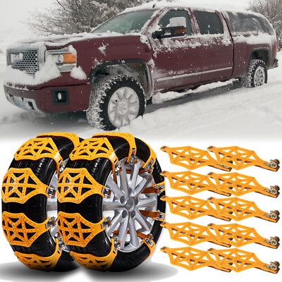#ad 10X For GMC Sierra Yukon XL Car Snow Wheel Tire Chains Tyre Anti Skid Emergency $57.13