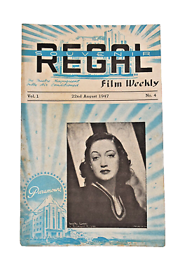 #ad Vintage Regal Theater Bombay Weekly Programme Flyer Brochure Movie Memorabiliquot;14 $79.00