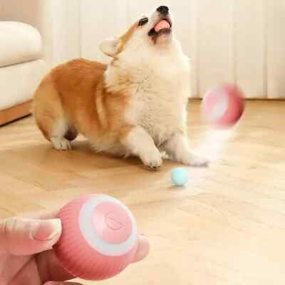 #ad Electric Dog Toys Smart Puppy Ball Toys For Cat Small Dogs Funny Auto Rolling $16.99