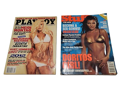 #ad SET LOT Playboy amp; Stuff Magazines Heidi Montag Jessica Alba Kate Hudson $4.00