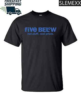#ad New shirt Five Below Hot Stuff Cool Prices Logo men#x27;s T shirt USA Size S 5XL $25.99