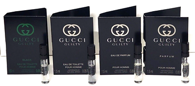#ad GUCCI GUILTY EDT EDP BLACK EDT GUCCI PARFUM 4 Gucci Guilty Spray Vials Men $17.99