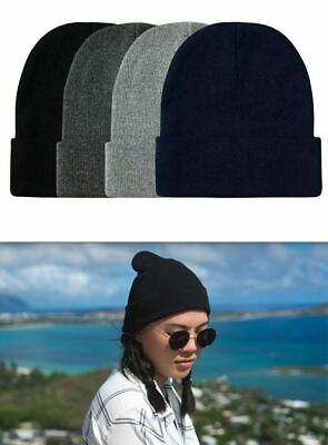 #ad 6 Ast Men Hats Winter Warm Knit Cap Ski Hat Beanie Snow Caps Skull Cuff Women $19.95