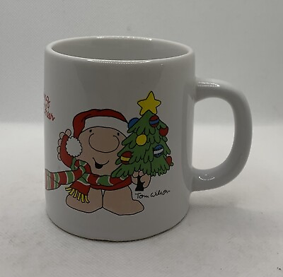 #ad Ziggy Tom Wilson Holiday Mug Stoneware Korea Christmas Sharing Warmth Good Cheer C $14.99