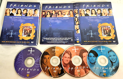 #ad DVD Boxset Friends The Complete Season 1 PreOwned Cleaned 4 disc $5.99