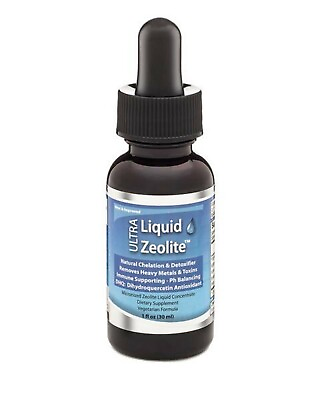 #ad Ultra Liquid Zeolite Enhanced with DHQ 1 Ounce Bottle full body detox Exp 2026 $19.99