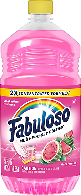 #ad Fabuloso Multi Purpose Cleaner 2X Concentrated Formula Watermelon Scent 56 Oz $8.95