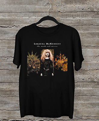 #ad Loreena McKennitt The Mask And Mirror Cotton Black S 2345XL Unisex T Shirt TMB17 $18.99