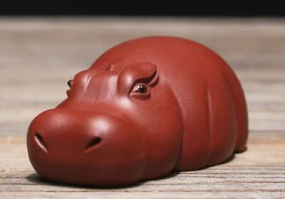 #ad chinese Yixing Zisha pottery tea pet :Hippo $17.99