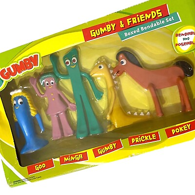 #ad Gumby and Friends Bendable Figures Set $63.00