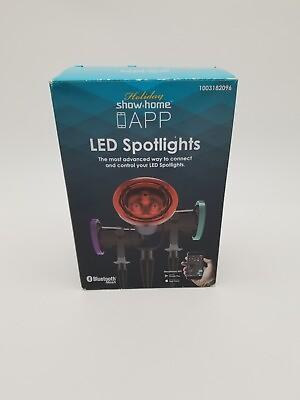 #ad Holiday Show Home LED Spotlights w App 1003182096 NEW LIGHTS MISSING STAKES $99.87