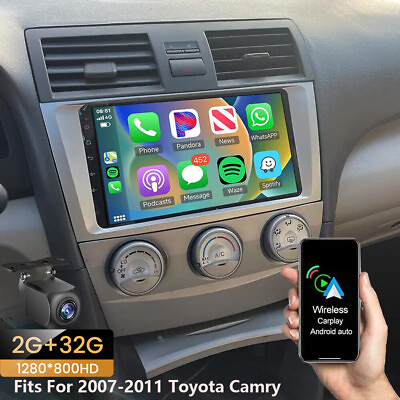 #ad Android 12 Apple CarPlay GPS Navi For Toyota Camry 2007 2011 Car Stereo Radio $98.99