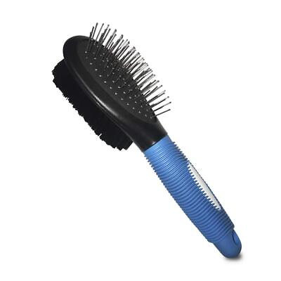 #ad Dog Brush and Cat Brush Pet Grooming Comb 2 Sided Bristle and Pin for Long ... $12.75