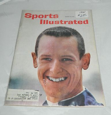#ad VTG SPORTS ILLUSTRATED August 28 1961 Horse Jockey John Sellers on the Cover $22.00