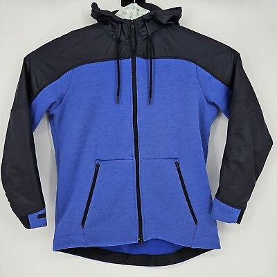 #ad Under Armour UA Storm Swacket Mens Large Jacket Hoodie Fleece Full Zip Blue $34.95