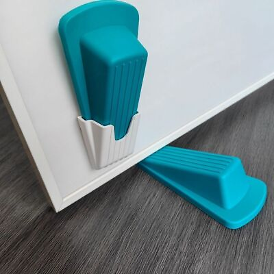 #ad Self Strong Floor Holder Under Door Stopper Adhesive Silicone Anti Wall Stop $5.47