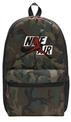#ad New Nike Air Jordan Jumpman Classics School Travel CAMO Boys Mens Backpack $53.99