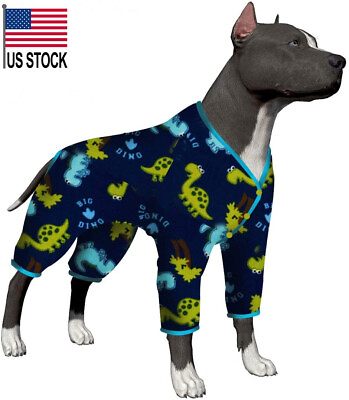 LovinPet Dog Clothing for Universal Large Dogs Dinosaur Prints Big Dog Pajamas $28.00