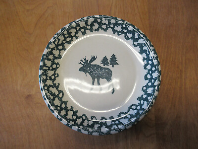 #ad Tienshan Folkcraft MOOSE COUNTRY Dinner Plate 10 1 2quot; 1 ea 10 available $9.60