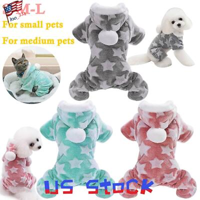 #ad Dog Pet Winter Clothes Soft Fleece Dog Jacket Coat Sweater Puppy Cat Jumper S L $11.03