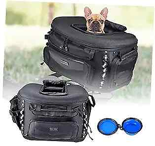 #ad Motorcycle Dog Cat Carrier Bag Portable Pet Carrier Crate Weather Proof Black $276.57