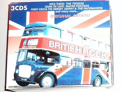 #ad 3 CD SET BRITISH ROCK ORIGINAL ARTISTS CEDAR RECORDS KSW2 3662 ROCK $25.00
