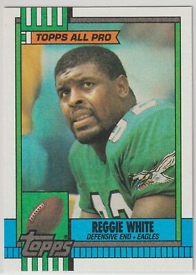 #ad 1990 Topps Football REGGIE WHITE TOPPS ALL PRO #86 Philadelphia Eagles $2.00