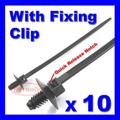 #ad CABLE TIES KIT CAR BOAT TRAILER TIE WRAP FIXING CLIP WIRING LOOM EASY RELEASE GBP 4.25