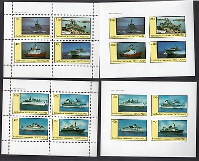 #ad Eynhallow Holy Island Ships Mini Sheets Perf amp; Imperf amp; Perf Pairs See Scans GBP 3.50