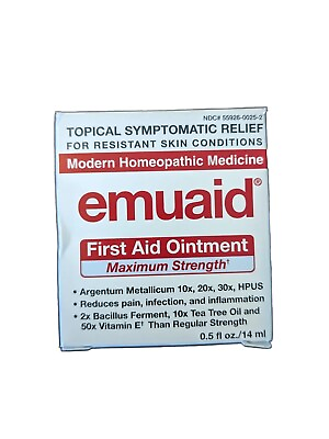 #ad Emuaid First Aid Ointment Maximum Strength Modern Homeopathic .5 oz 14 mL $20.00
