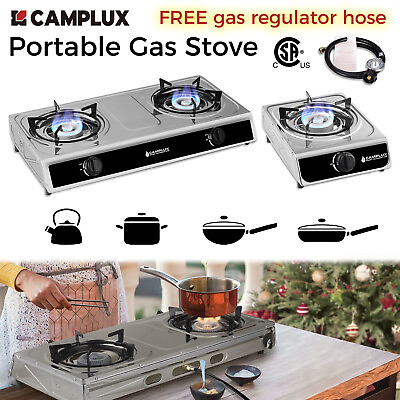 #ad Camplux Portable Gas Stove Stainless Steel Gas Cooktop Cooker with Auto Ignition $69.99