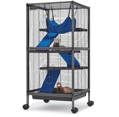 #ad #ad 45#x27;#x27;H Metal Small Animal Cages Rolling Ferret Cage with Removable Ramps $99.00