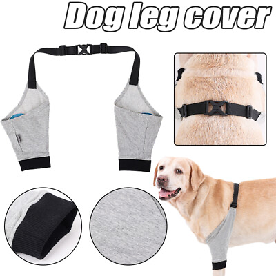 1x Dog Front Leg Elbow Brace Protector Pain Relief Shoulder Support Sleeves Pad $11.87
