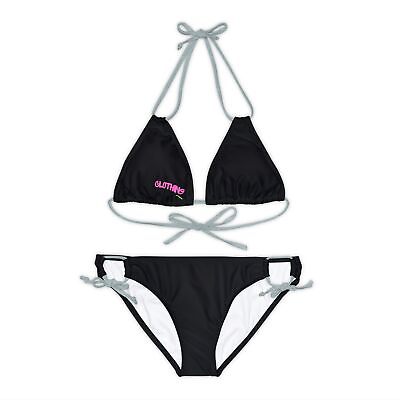 #ad Strappy Bikini Set AOP $45.98