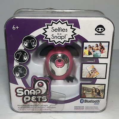 #ad Snap Pets Selfies in a Snap Portable Bluetooth Camera WowWee Pink Rabbit $14.00
