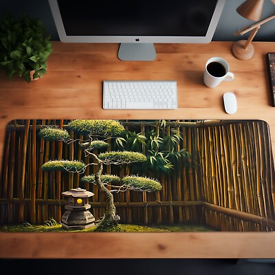 #ad Bonsai Bamboo XL Mouse Pad Desk Mat – 3 Sizes $39.96