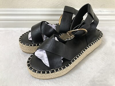 #ad ASOS Womens Open Toe Ankle Strapy Summer Sandals in Black US SIZE 6 $22.00