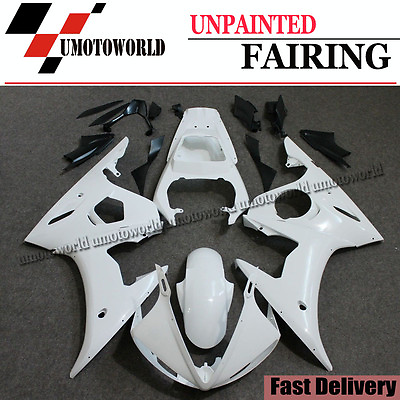 #ad ABS Injection Fairing Kit For Yamaha YZF R6 2003 2004 R6S 2006 2009 Unpainted $225.01