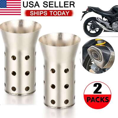 #ad 2X Motorcycle Exhaust Pipe Muffler Insert Baffle DB Killer Silencer 51mm NEW $9.66