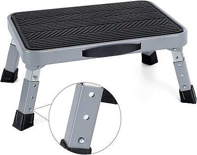 #ad Height Adjustable 7quot; 9quot; Folding Step Stool with Non Slip Platform 10quot; X 15quot; P $35.99