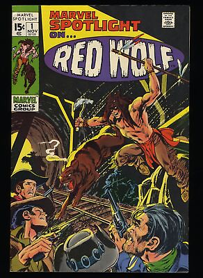 #ad Marvel Spotlight #1 VF NM 9.0 1st Red Wolf Marvel 1971 $79.00